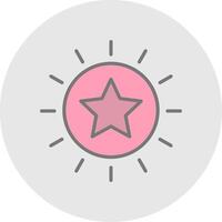 Best Choice Line Filled Light Icon vector