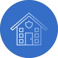 House Flat Bubble Icon vector