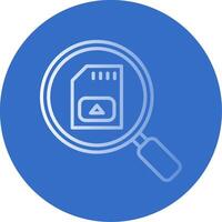 Sd Card Flat Bubble Icon vector