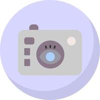 Camera Flat Bubble Icon vector