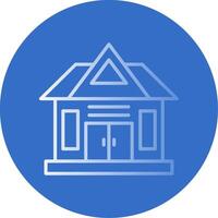 House Flat Bubble Icon vector