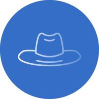 Hat Flat Bubble Icon vector