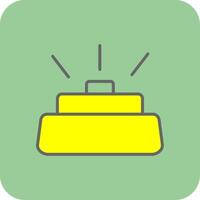 Mine Filled Yellow Icon vector