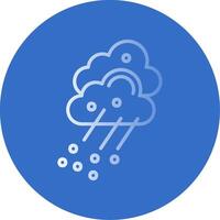 Hail Flat Bubble Icon vector