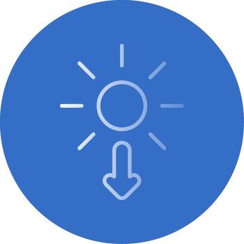 Sun Flat Bubble Icon vector