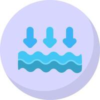 Arrows Flat Bubble Icon vector