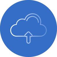 Cloud Flat Bubble Icon vector