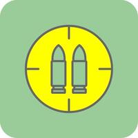 Ammo Filled Yellow Icon vector