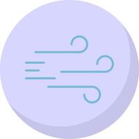 Windy Flat Bubble Icon vector