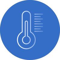 Thermometer Flat Bubble Icon vector