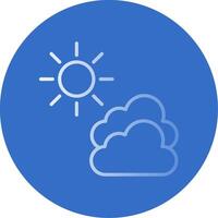 Clouds Flat Bubble Icon vector