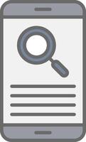 Smartphone Line Filled Light Icon vector