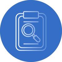 Magnifying Glass Flat Bubble Icon vector