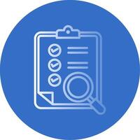 Clipboard Flat Bubble Icon vector