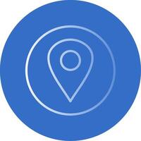 Location Flat Bubble Icon vector