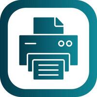 Printer Filled Yellow Icon vector