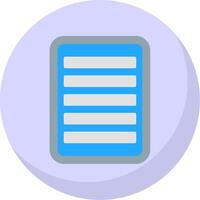 Note Flat Bubble Icon vector