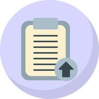 Notepad Flat Bubble Icon vector