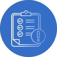Notepad Flat Bubble Icon vector