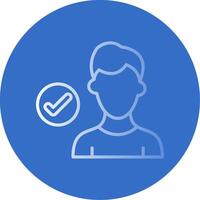 Checklist Flat Bubble Icon vector