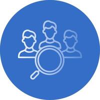 Settings Flat Bubble Icon vector