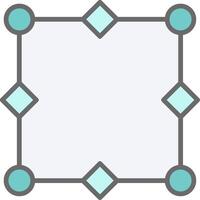 Nodes Line Filled Light Icon vector