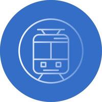 Underground Train Flat Bubble Icon vector