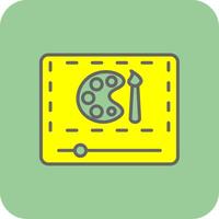 Filled Yellow Icon vector