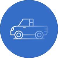 Pickup Flat Bubble Icon vector