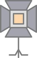 Spotlight Line Filled Light Icon vector