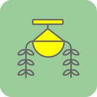 Burros Tail Filled Yellow Icon vector