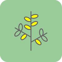 Willow Filled Yellow Icon vector