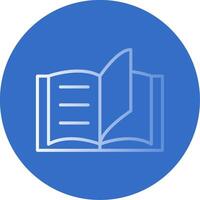 Reading Flat Bubble Icon vector