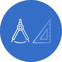 Geometry Flat Bubble Icon vector
