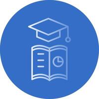 Learning Analytics Flat Bubble Icon vector