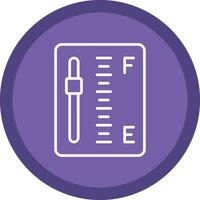 Gauge Line Multi Circle Icon vector