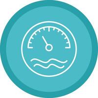 Thermometer Line Multi Circle Icon vector