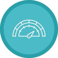 Gauge Line Multi Circle Icon vector