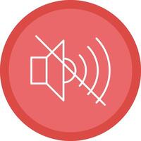 Mute Line Multi Circle Icon vector