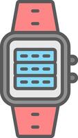 Server Line Filled Light Icon vector