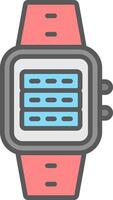 Server Line Filled Light Icon vector