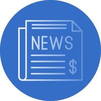 Business NEws Flat Bubble Icon vector
