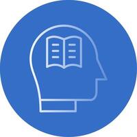 Knowledge Flat Bubble Icon vector