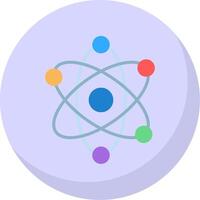 Physics Flat Bubble Icon vector