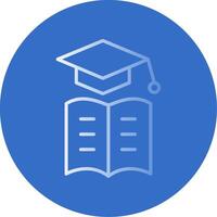 E-Learning Flat Bubble Icon vector
