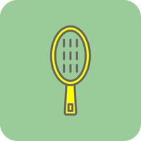 Hair Brush Filled Yellow Icon vector