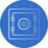 Safe Flat Bubble Icon vector