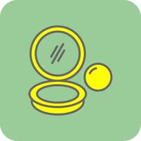 Powder Filled Yellow Icon vector