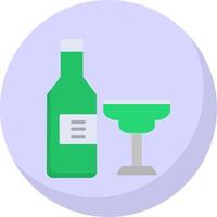 alcohol plano burbuja icono vector