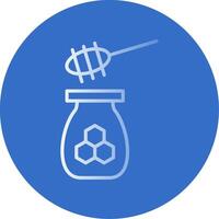 Honey Flat Bubble Icon vector